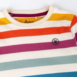 Sigikid Kollektion Happy Crocodile|Bunt Gestreiftes Kinder Langarmshirt