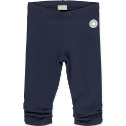 Sigikid Kollektion Tupfen Pony|Dunkelblaue Kinder Capri Leggings, Gerafft
