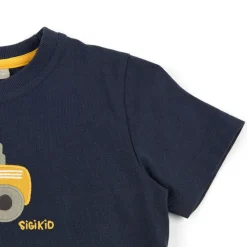 Sigikid Kollektion Gelber Traktor|Dunkelblaues Kinder T-Shirt Traktor