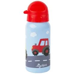 Sigikid Trinkflaschen|Edelstahl Kinder Trinkflasche Traktor, 400Ml