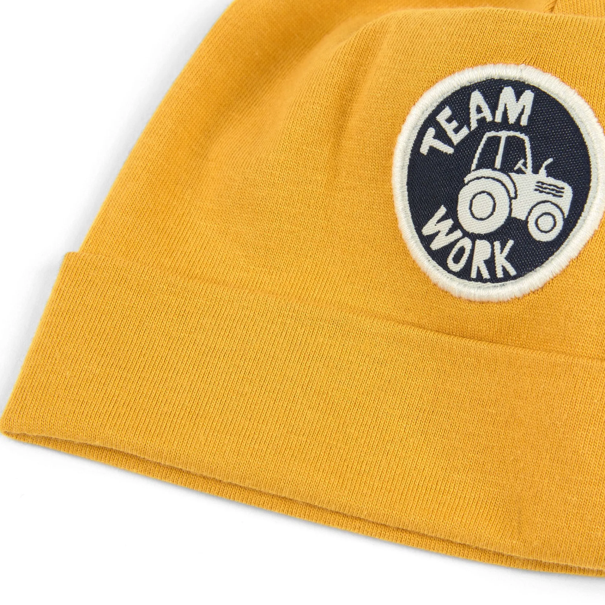 Sigikid Kollektion Gelber Traktor|Gelbe Baby Mutze Teamwork