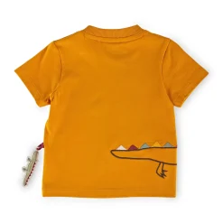 Sigikid Kollektion Happy Crocodile|Gelbes Baby T-Shirt Mit Krokodil Motiv
