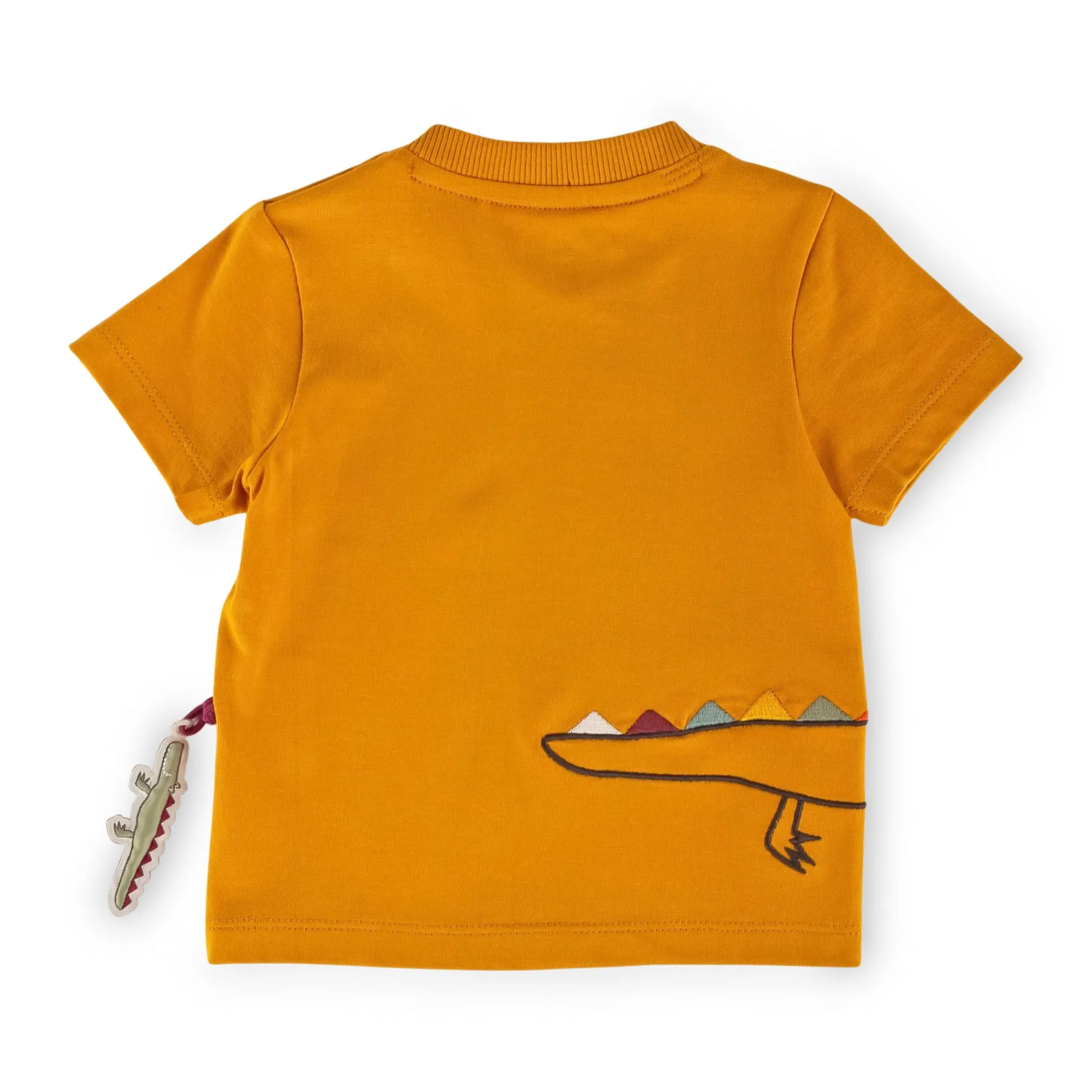 Sigikid Kollektion Happy Crocodile|Gelbes Baby T-Shirt Mit Krokodil Motiv