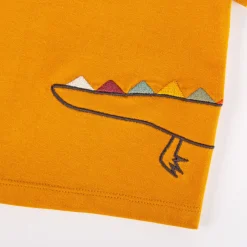 Sigikid Kollektion Happy Crocodile|Gelbes Baby T-Shirt Mit Krokodil Motiv