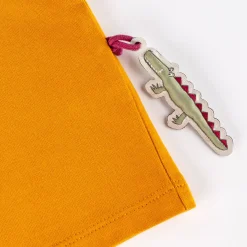 Sigikid Kollektion Happy Crocodile|Gelbes Baby T-Shirt Mit Krokodil Motiv