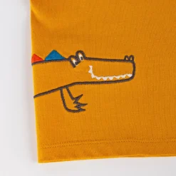 Sigikid Kollektion Happy Crocodile|Gelbes Baby T-Shirt Mit Krokodil Motiv