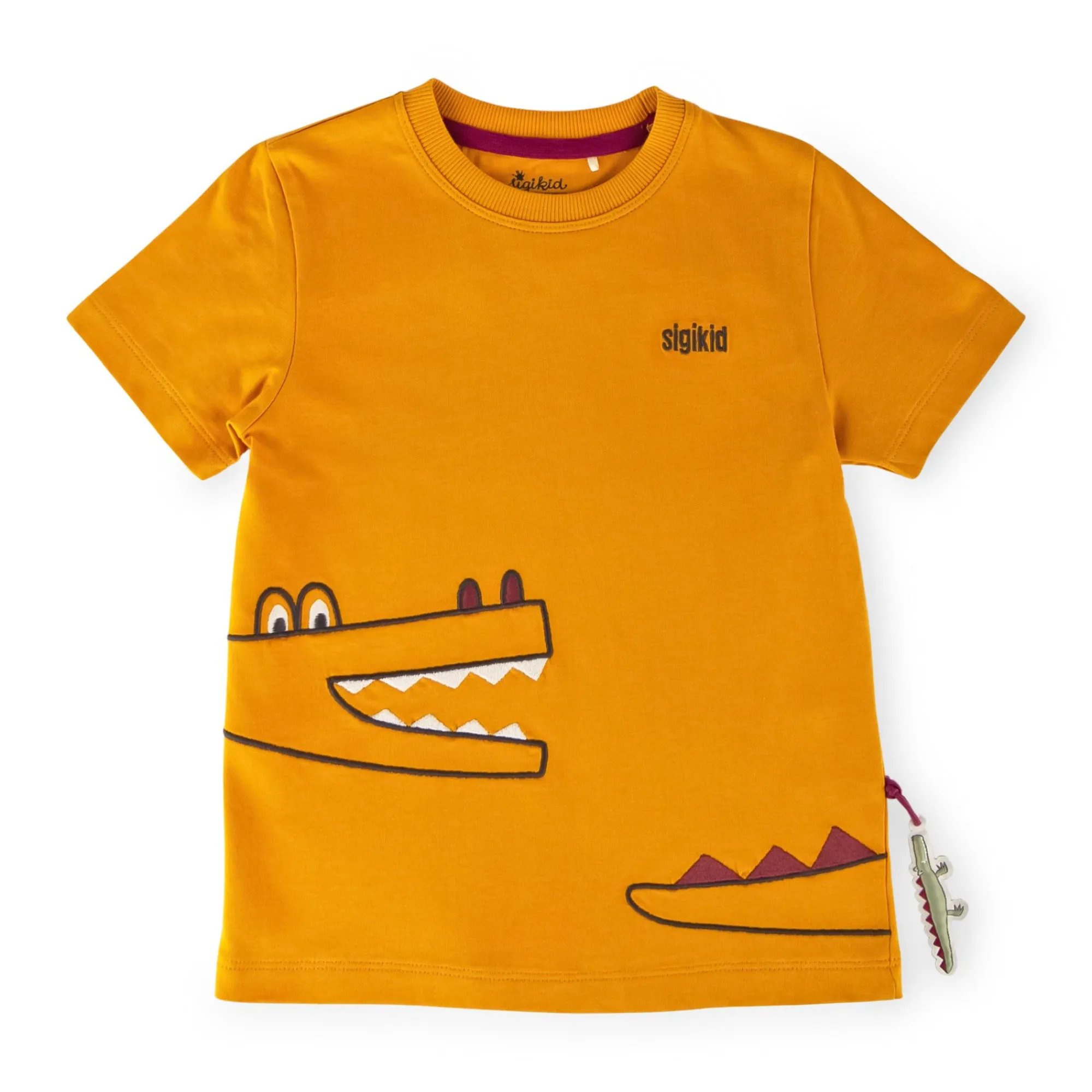 Sigikid Kollektion Happy Crocodile|Gelbes Kinder T-Shirt Krokodil