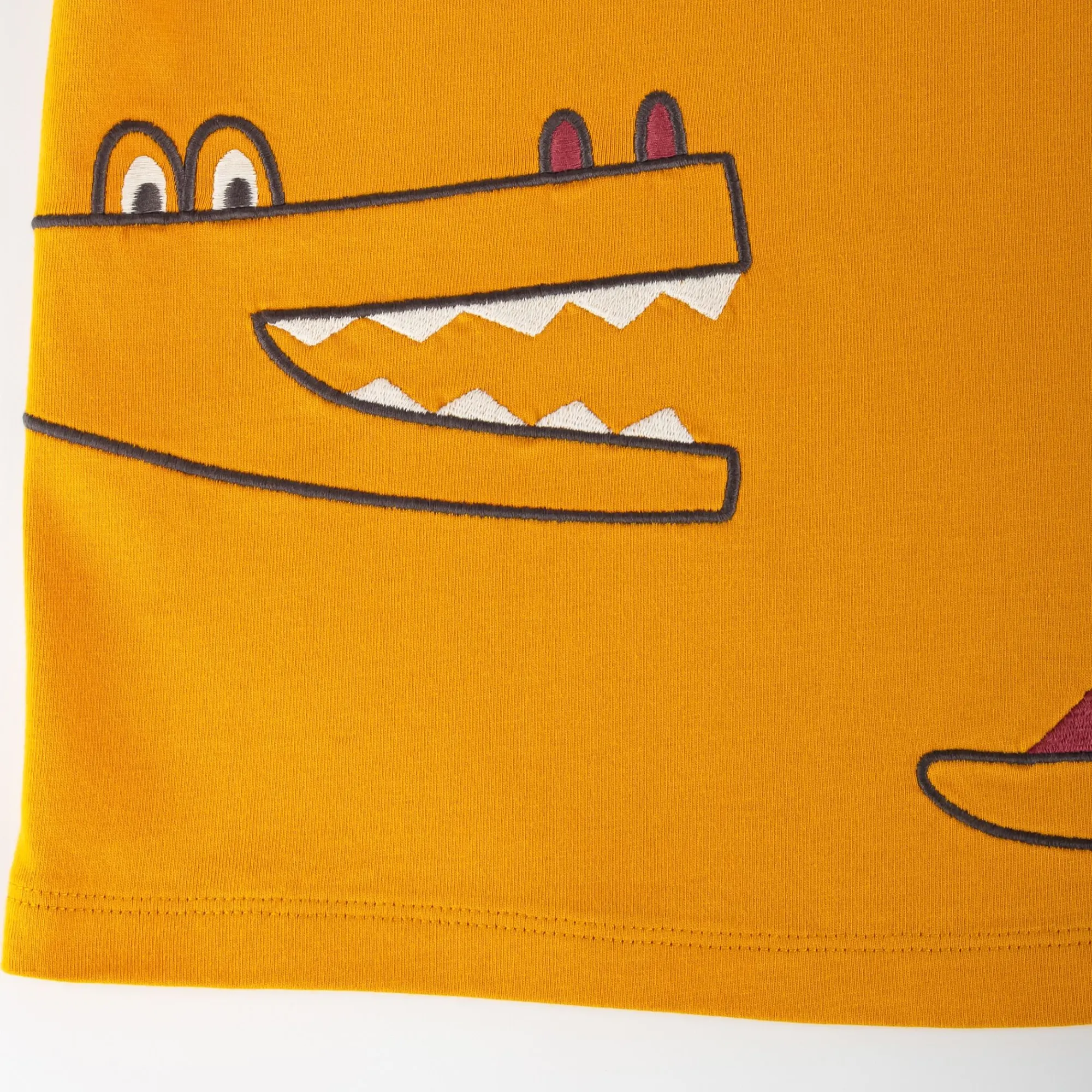Sigikid Kollektion Happy Crocodile|Gelbes Kinder T-Shirt Krokodil