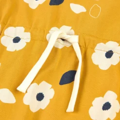 Sigikid Kollektion Tupfen Pony|Gelbes Kinderkleid Mit Blumchen Bedruckt