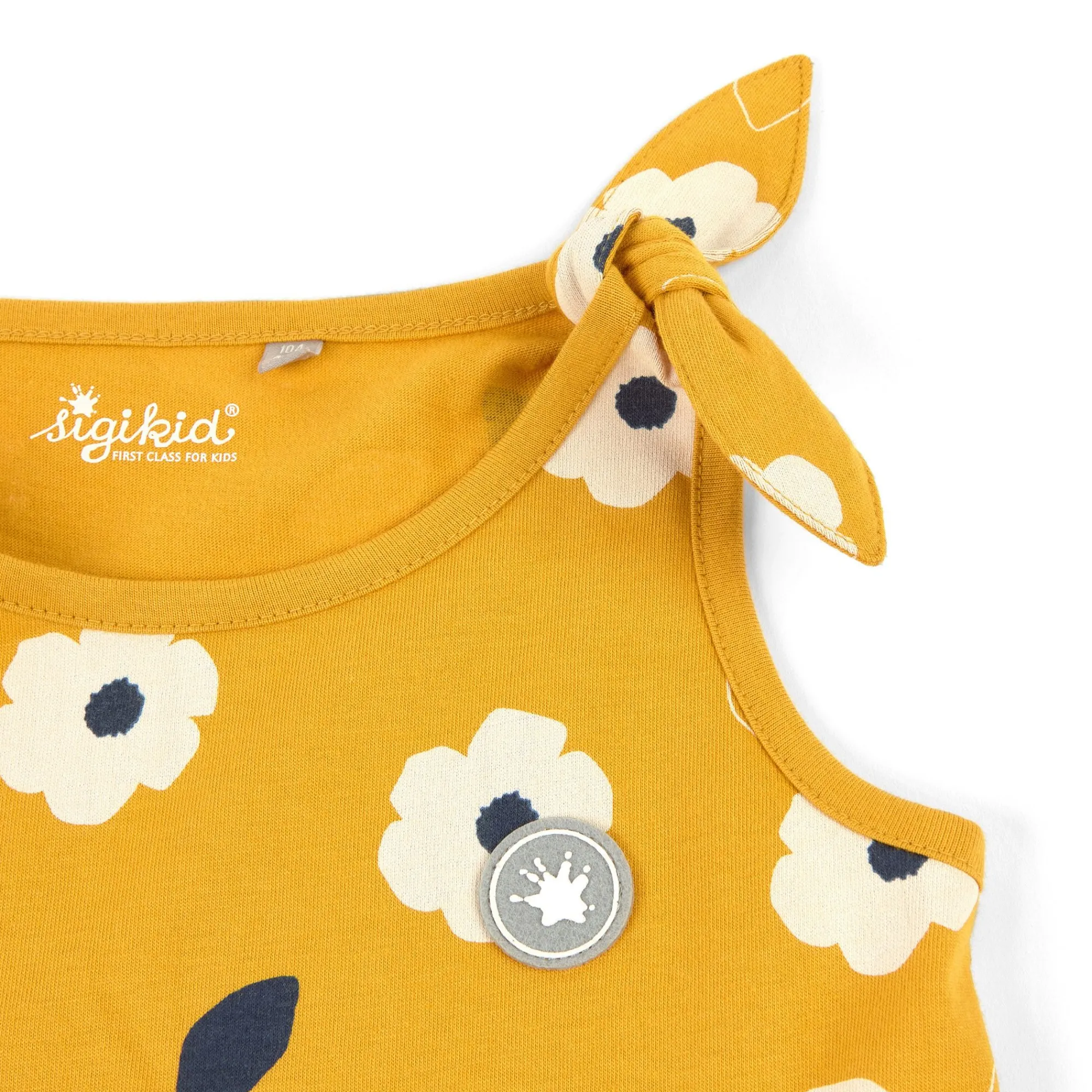 Sigikid Kollektion Tupfen Pony|Gelbes Sommertop Mit Blumchen Print