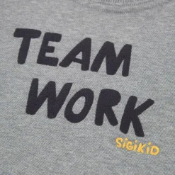 Sigikid Kollektion Gelber Traktor|Grau Meliertes Kinder Sweatshirt Teamwork