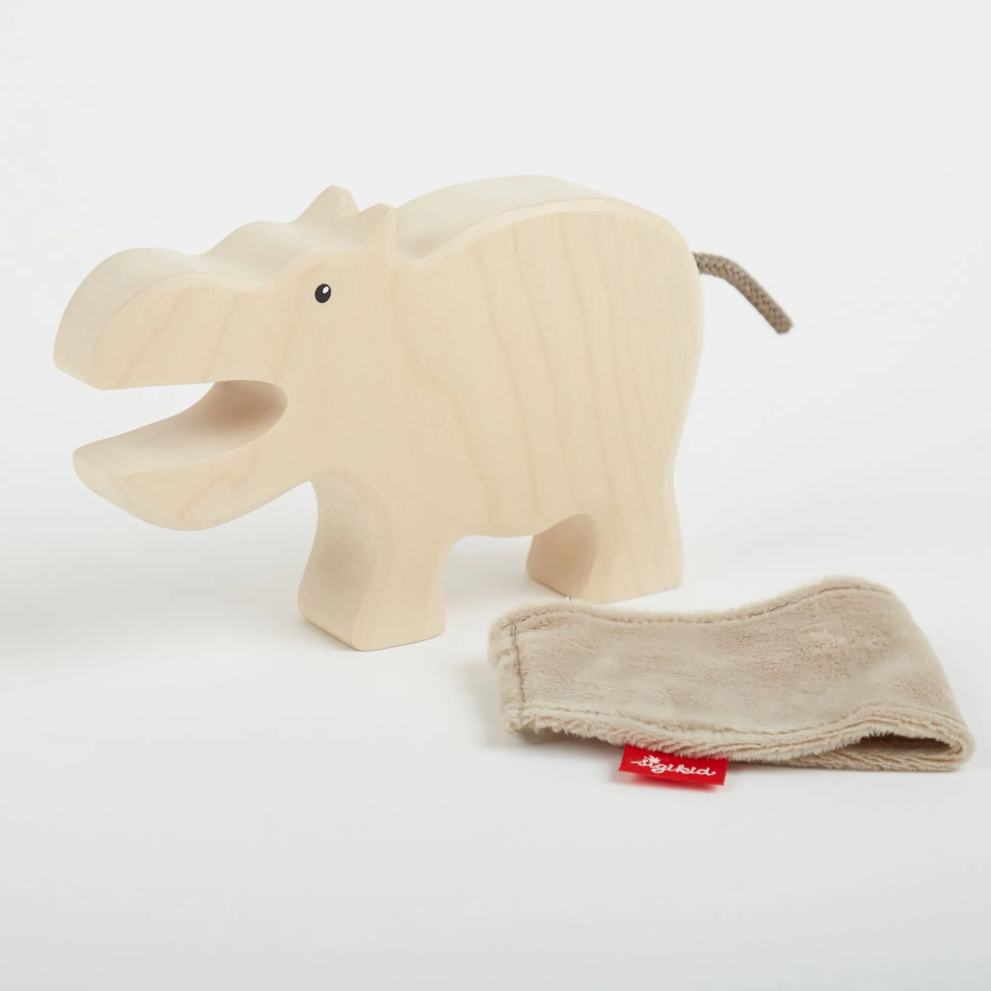 Sigikid Holzspielsachen|Holztier Nilpferd, Cudly Wudly