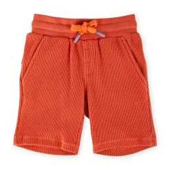Sigikid Kollektion Wild Adventure|Kinder Bermuda Aus Waffelpique, Orangerot