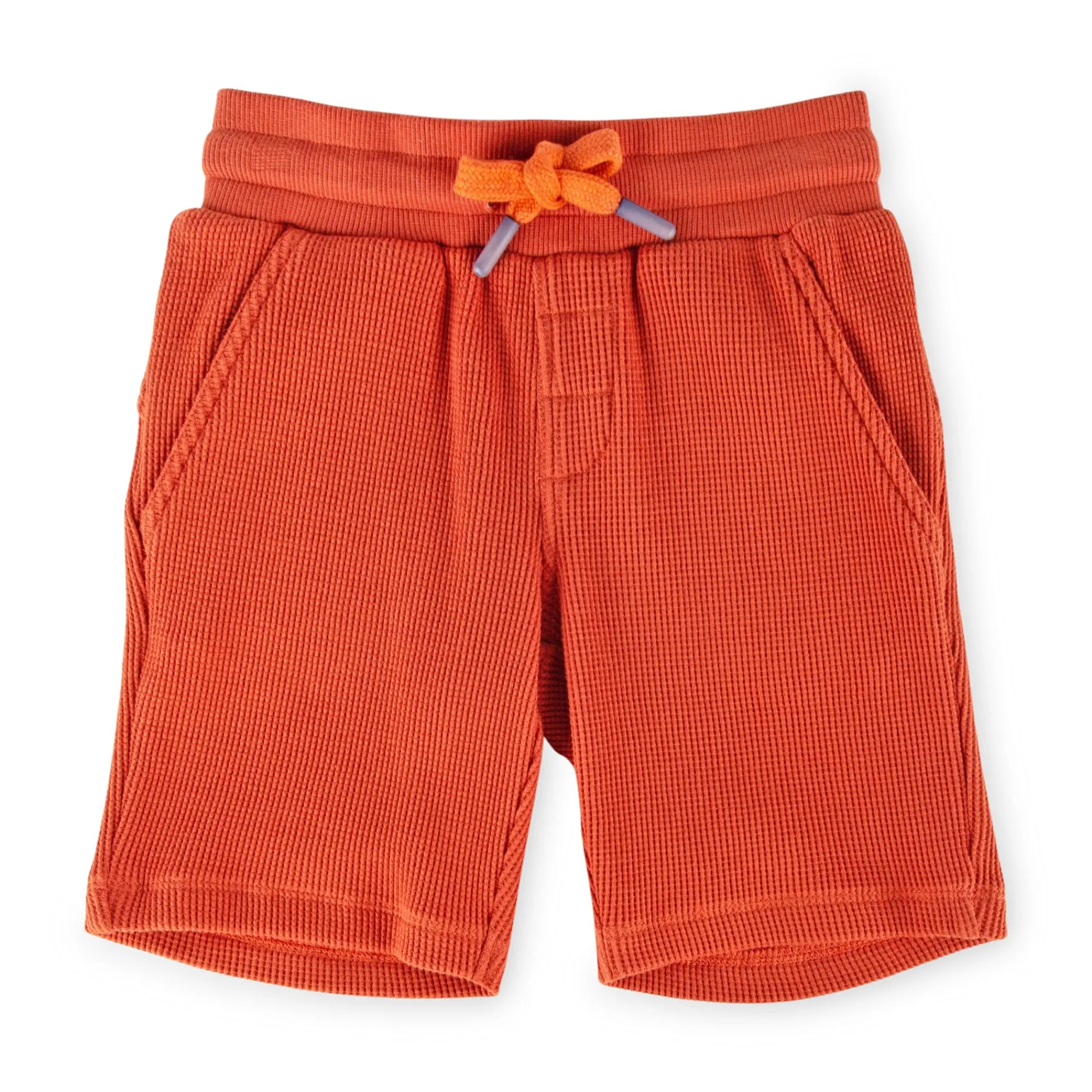 Sigikid Kollektion Wild Adventure|Kinder Bermuda Aus Waffelpique, Orangerot
