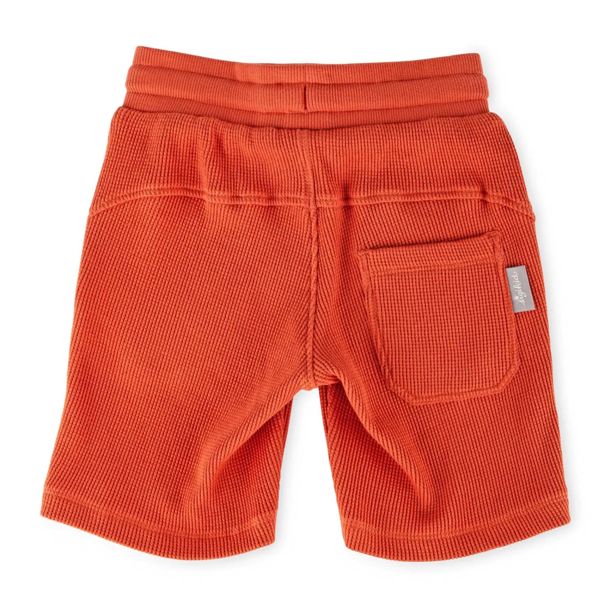 Sigikid Kollektion Wild Adventure|Kinder Bermuda Aus Waffelpique, Orangerot