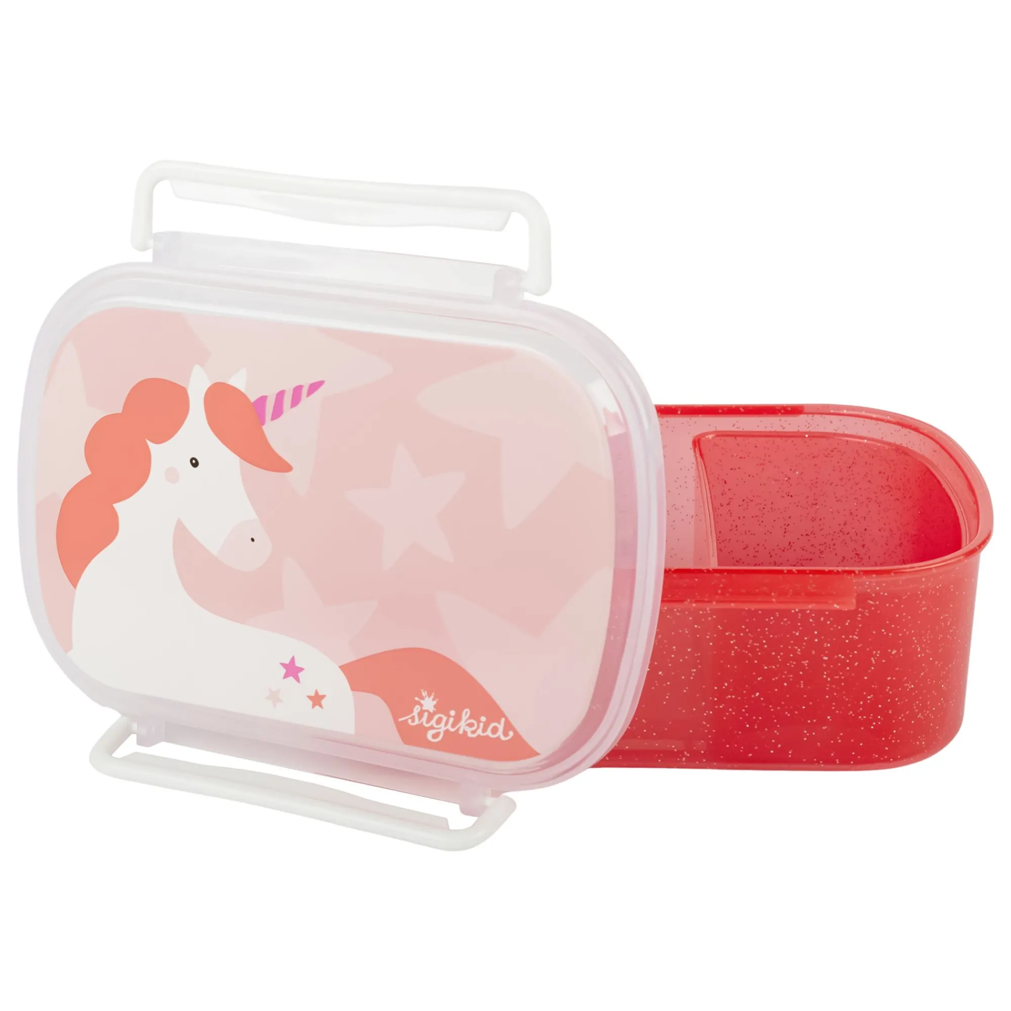 Sigikid Brotboxen|Kinder Brotdose Einhorn, Rot