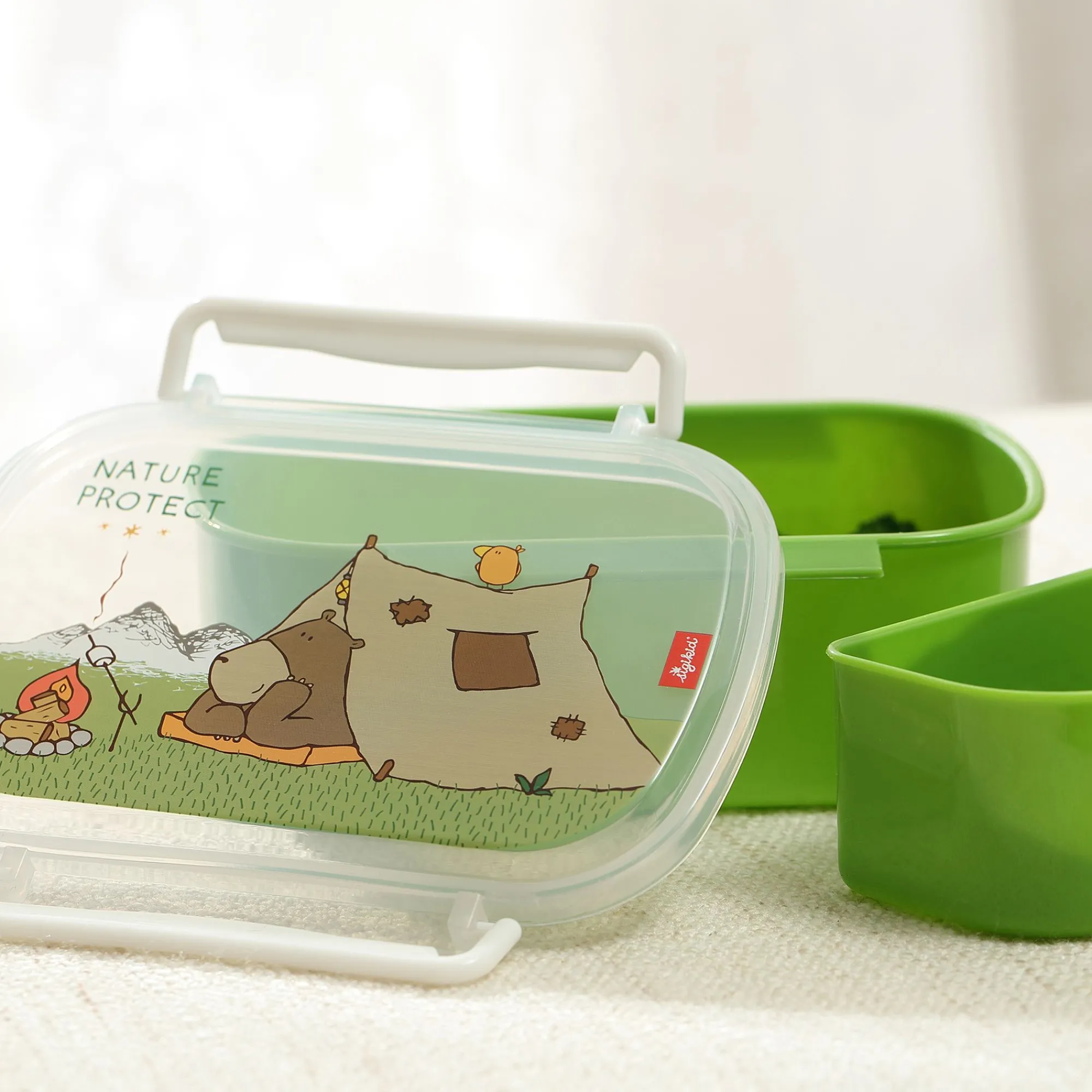 Sigikid Brotboxen|Kinder Brotzeitbox Mit Bar Forest Grizzly