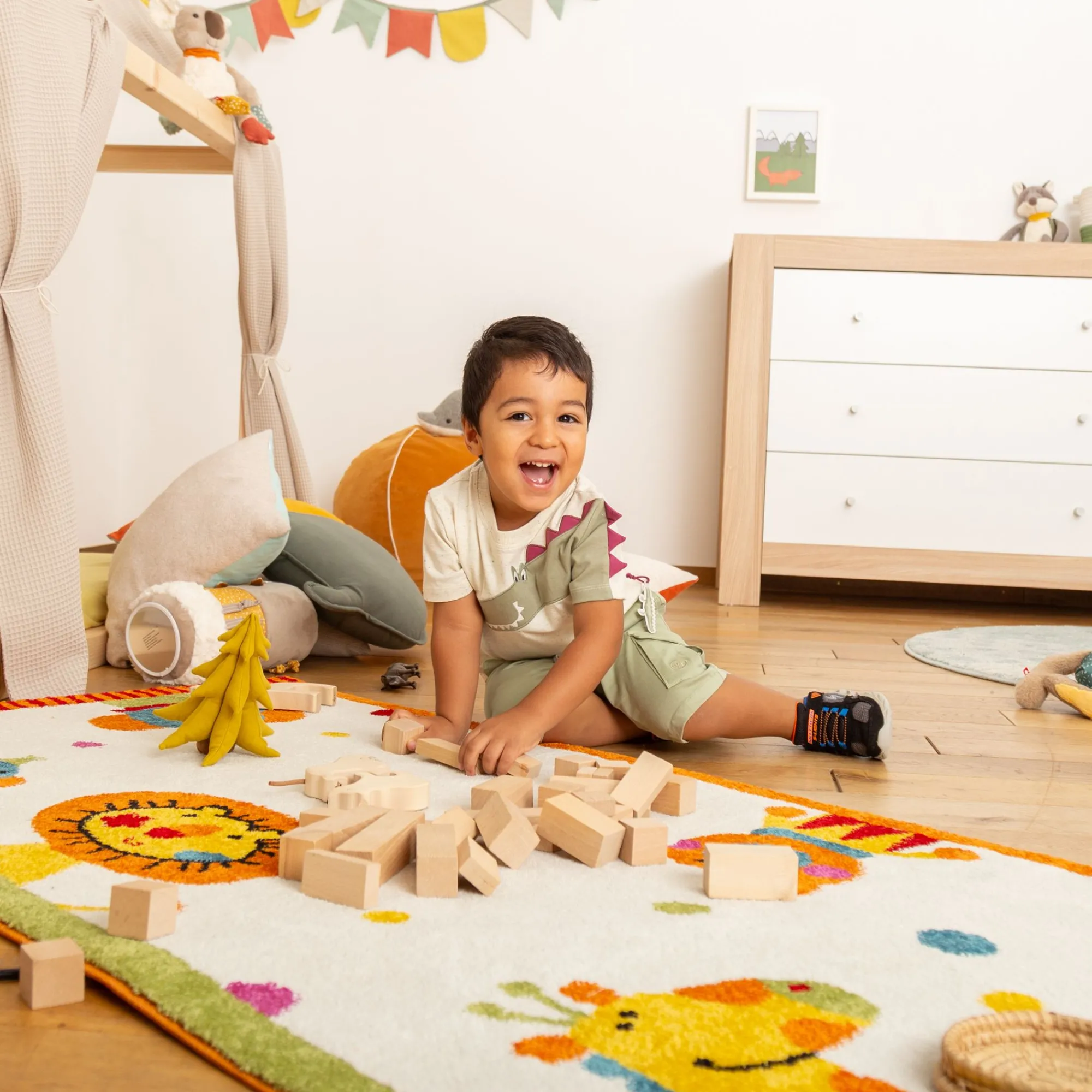Sigikid Kollektion Happy Crocodile|Kinder Cargo Bermuda, Grun