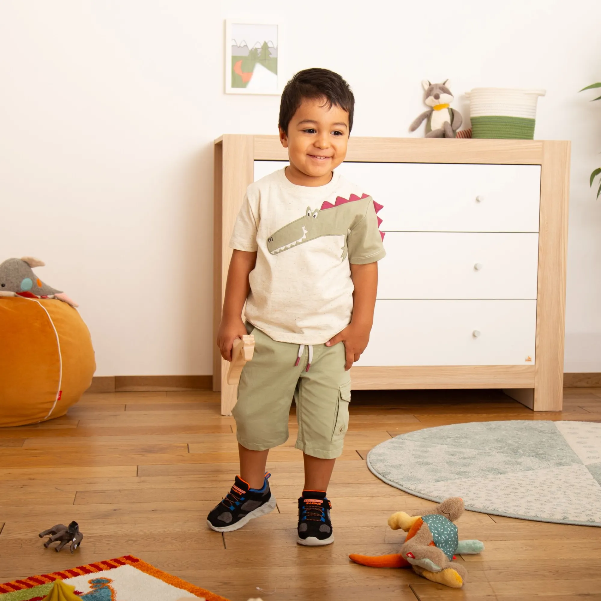 Sigikid Kollektion Happy Crocodile|Kinder Cargo Bermuda, Grun