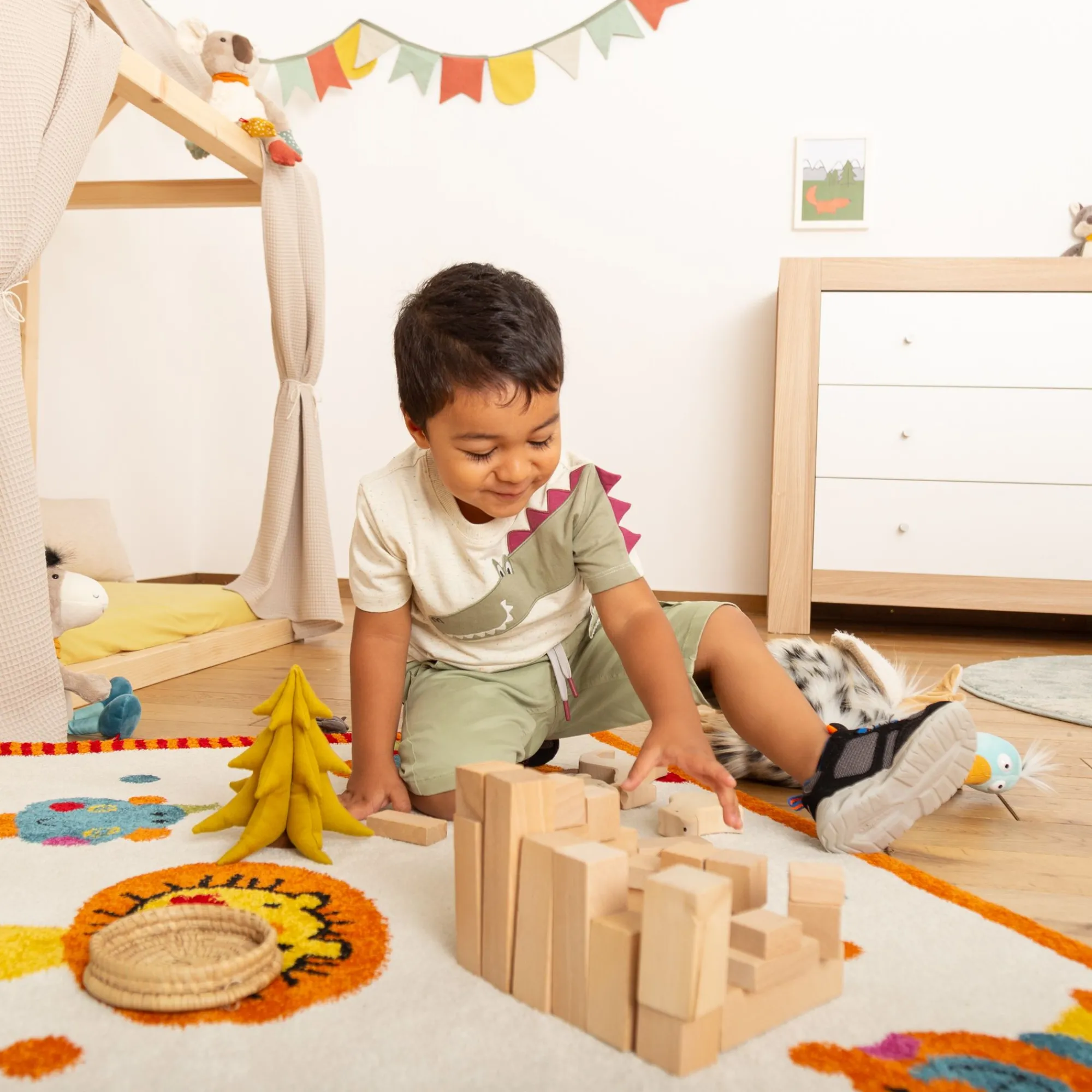 Sigikid Kollektion Happy Crocodile|Kinder Cargo Bermuda, Grun