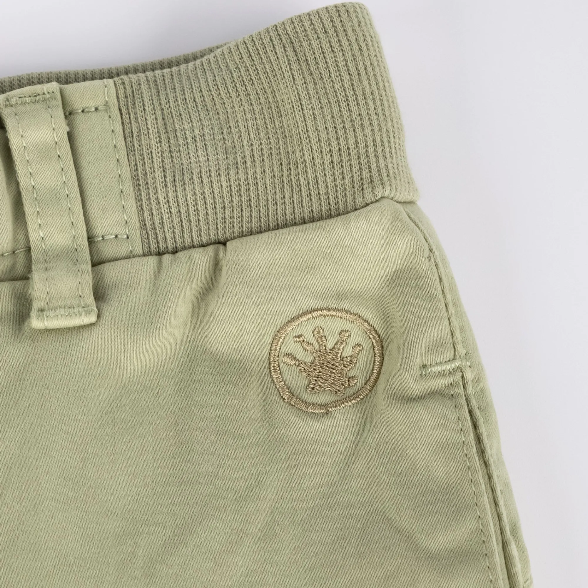 Sigikid Kollektion Happy Crocodile|Kinder Gabardine Hose, Grun