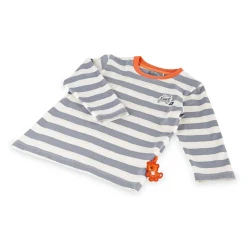 Sigikid Kollektion Wild Adventure|Kinder Langarmshirt Mit Jeep Motiv, Grau-Weis