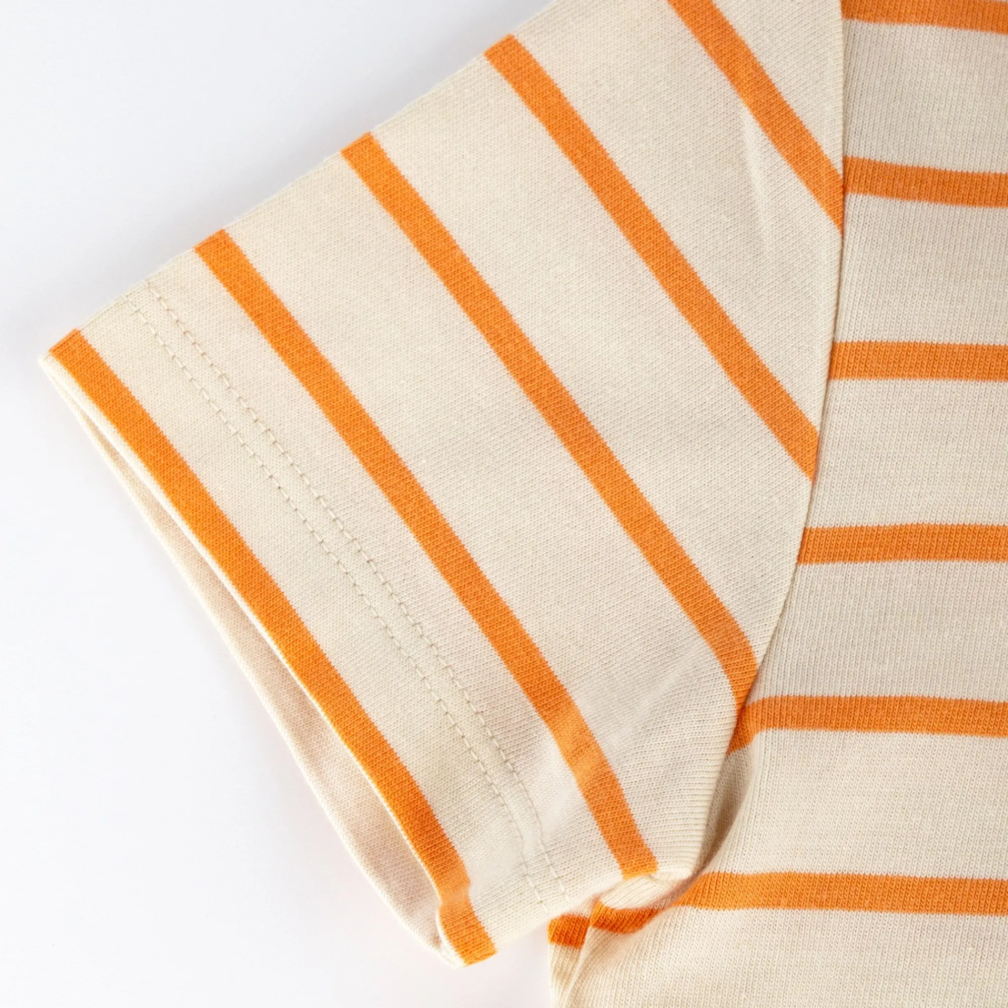 Sigikid Kollektion Wild Flamingo|Kinder Ringel T-Shirt Flamingo, Orange-Weis