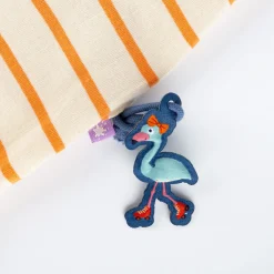 Sigikid Kollektion Wild Flamingo|Kinder Ringel T-Shirt Flamingo, Orange-Weis