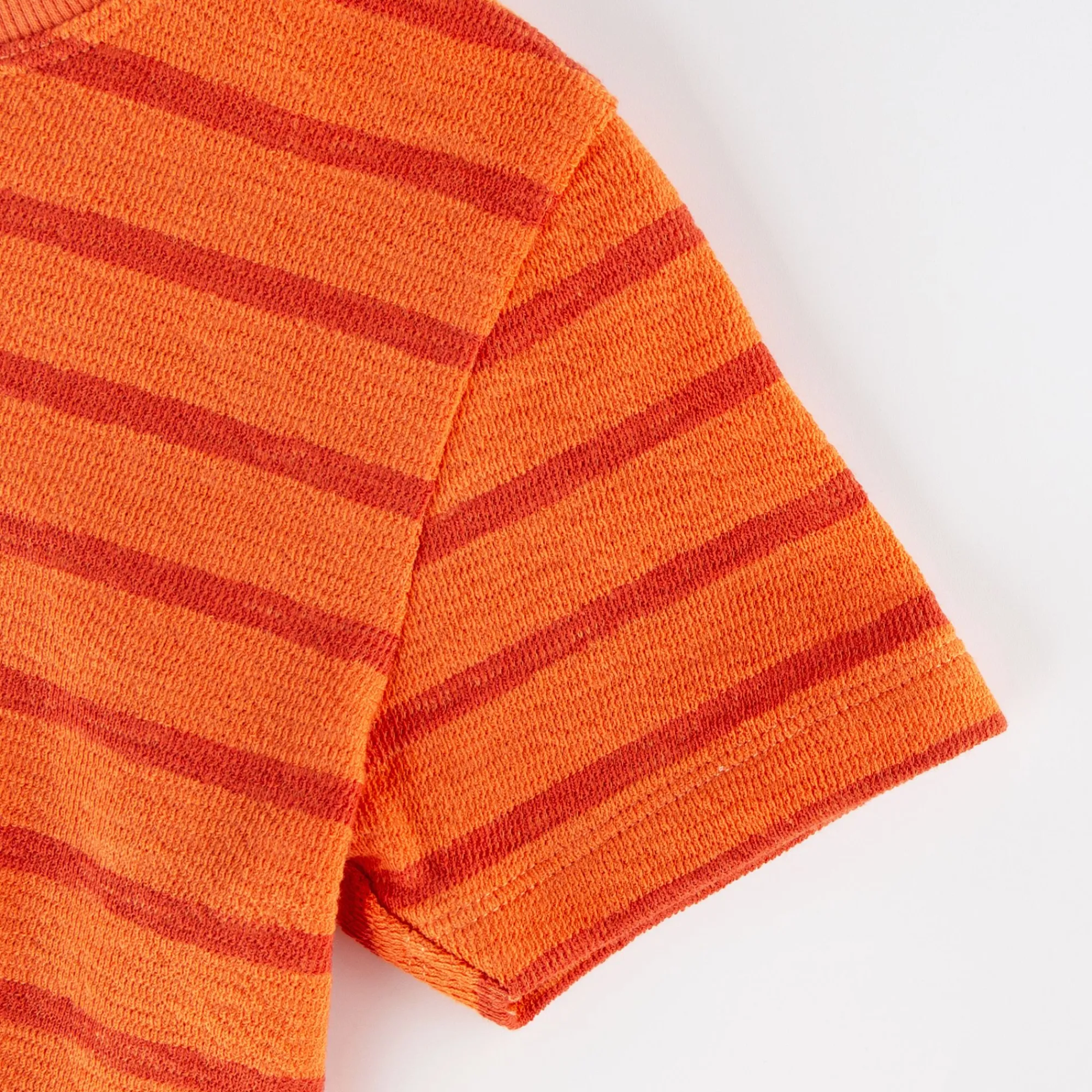 Sigikid Kollektion Wild Adventure|Kinder Ringel T-Shirt Mit Jeep Motiv, Orange-Rot