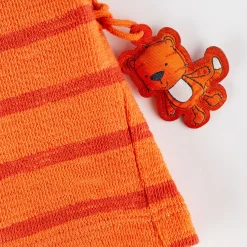 Sigikid Kollektion Wild Adventure|Kinder Ringel T-Shirt Mit Jeep Motiv, Orange-Rot