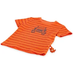 Sigikid Kollektion Wild Adventure|Kinder Ringel T-Shirt Mit Jeep Motiv, Orange-Rot