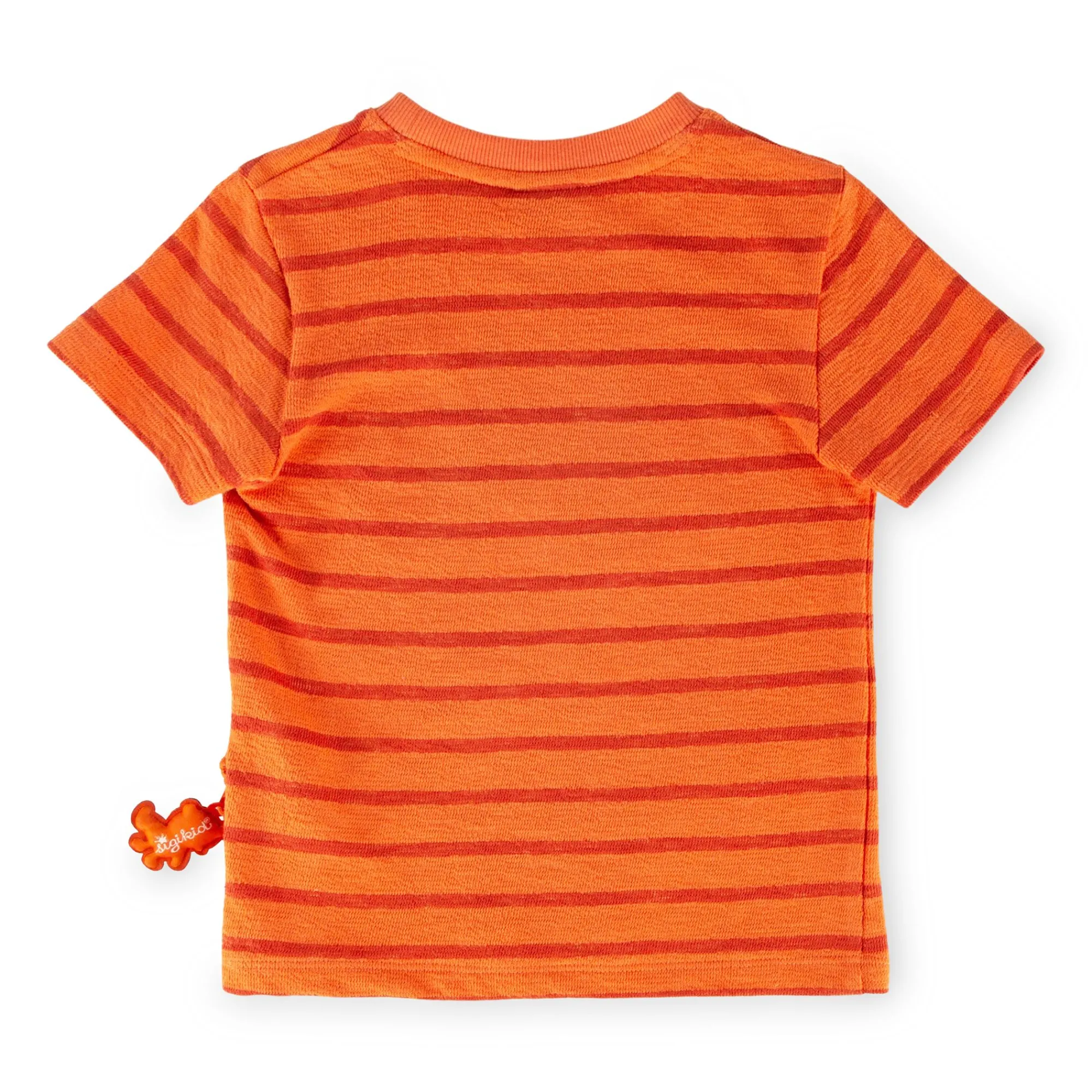 Sigikid Kollektion Wild Adventure|Kinder Ringel T-Shirt Mit Jeep Motiv, Orange-Rot