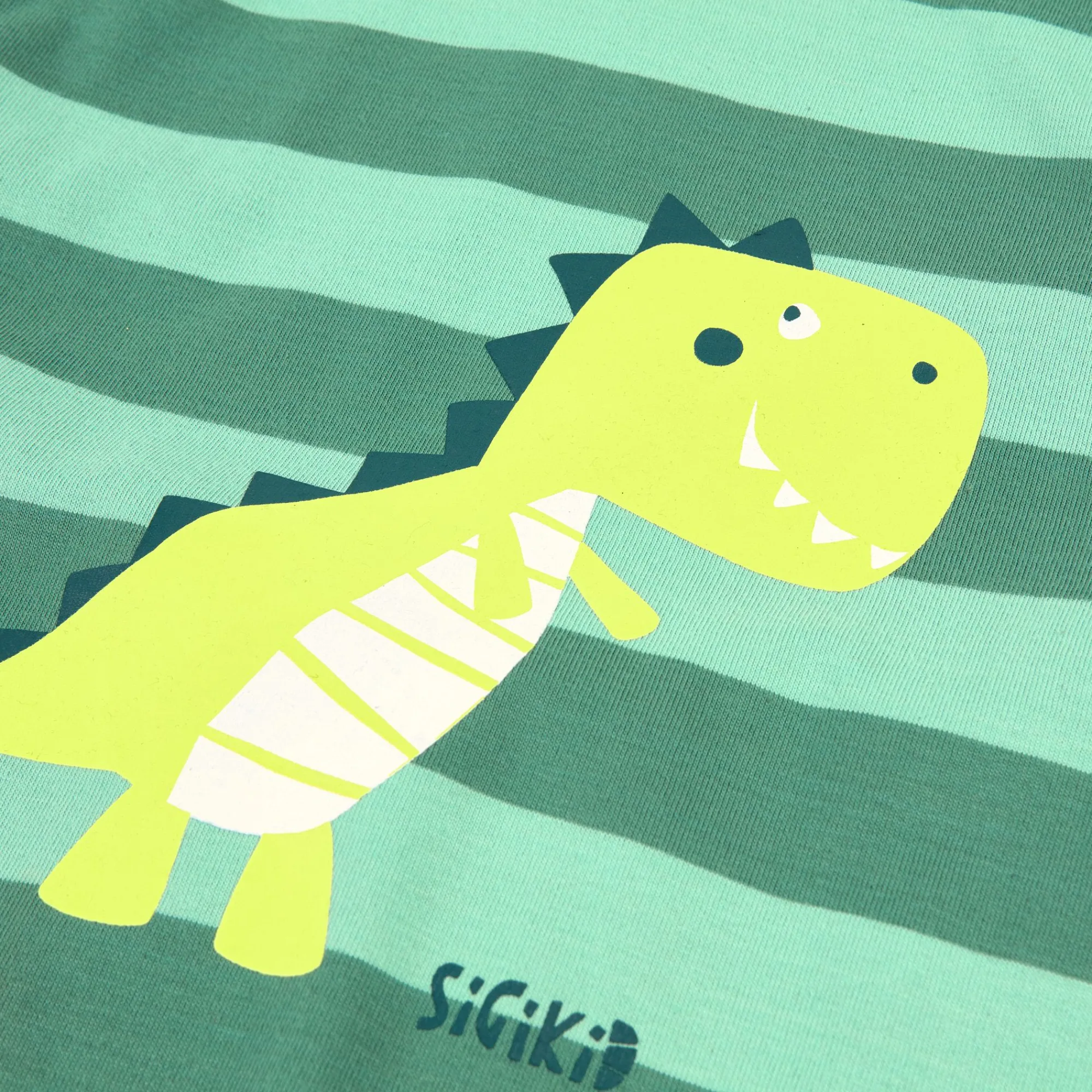 Sigikid Tag- Und Nachtwasche|Kinder Schlafanzug Dino, Grun