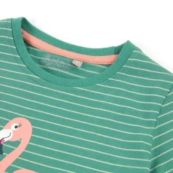 Sigikid Tag- Und Nachtwasche|Kinder Schlafanzug Flamingo, Rosa-Grun