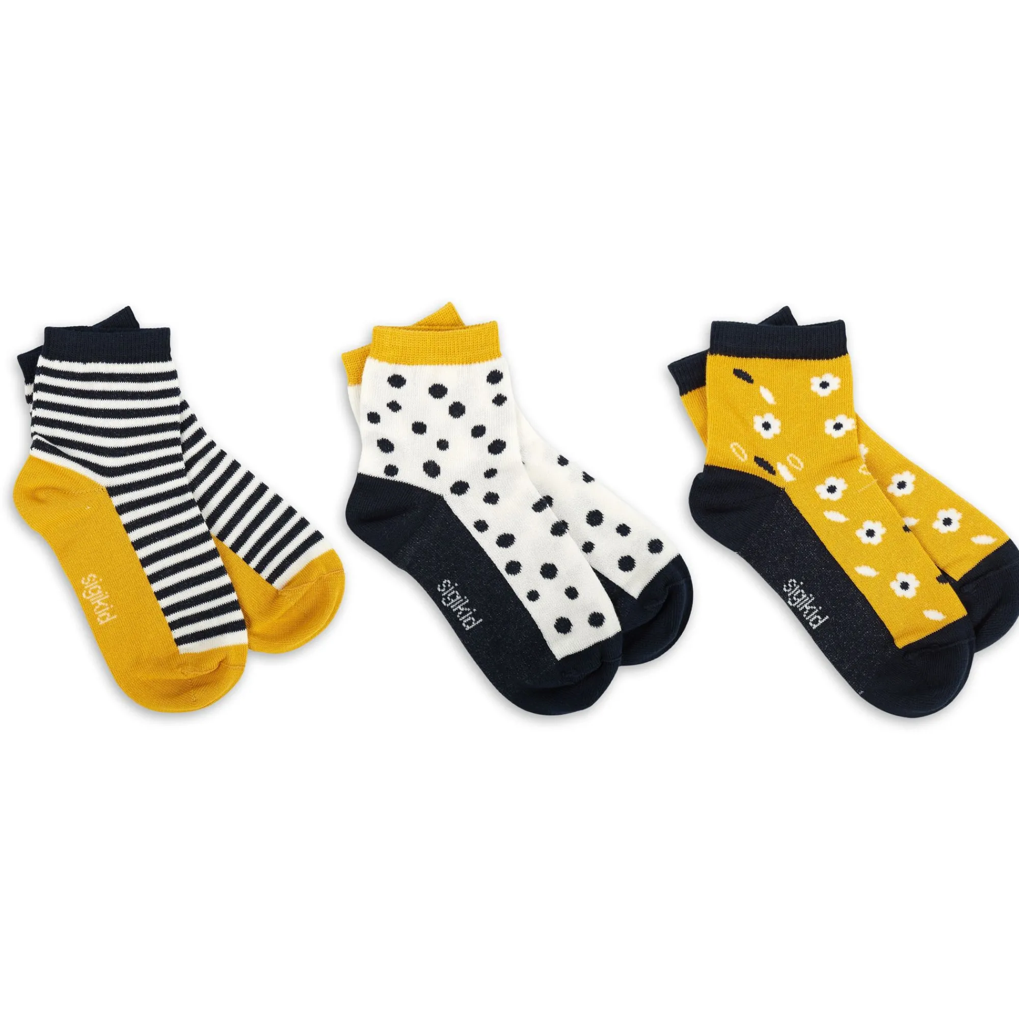 Sigikid Kollektion Tupfen Pony|Kinder Socken Im 3Er Set