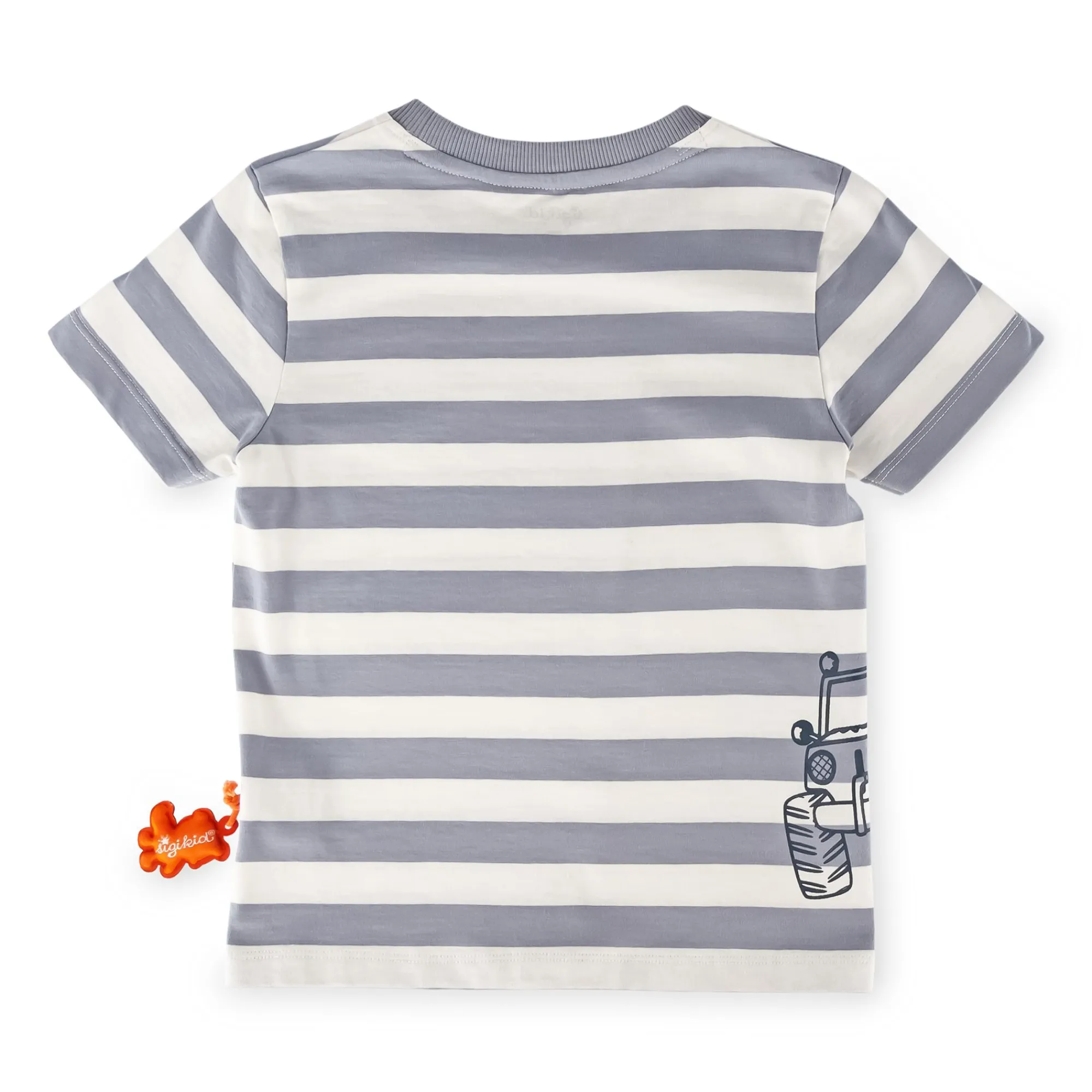 Sigikid Kollektion Wild Adventure|Kinder T-Shirt Mit Jeep Motiv, Grau-Weis