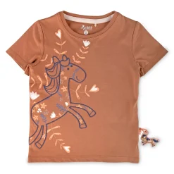 Sigikid Kollektion Funny Horse|Kinder T-Shirt Mit Pferde Motiv, Hellbraun