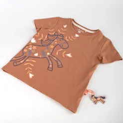 Sigikid Kollektion Funny Horse|Kinder T-Shirt Mit Pferde Motiv, Hellbraun