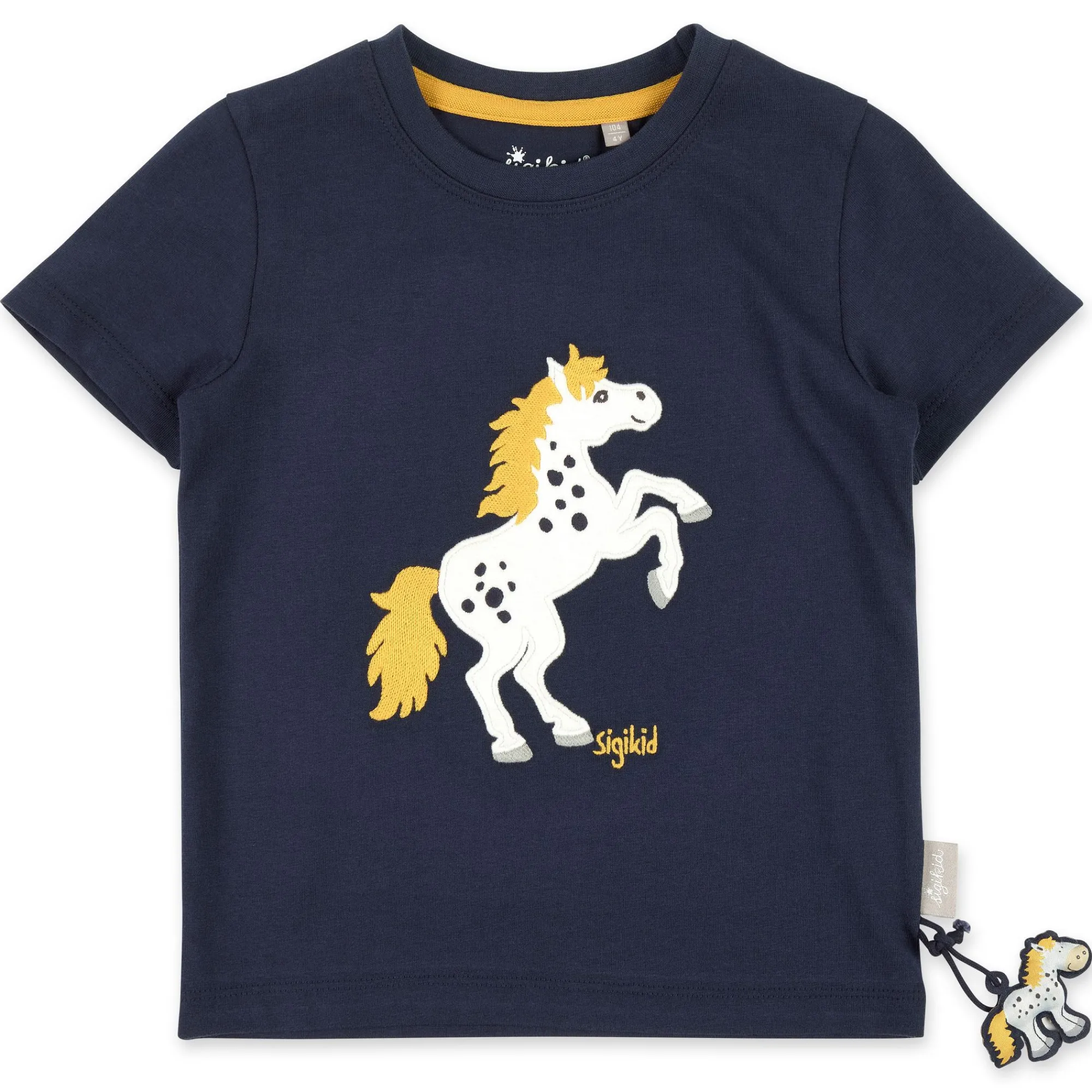 Sigikid Kollektion Tupfen Pony|Kinder T-Shirt Mit Pony Motiv, Dunkelblau
