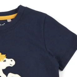 Sigikid Kollektion Tupfen Pony|Kinder T-Shirt Mit Pony Motiv, Dunkelblau