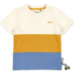 Sigikid Kollektion Gelber Traktor|Kinder T-Shirt Weis-Gelb-Blau