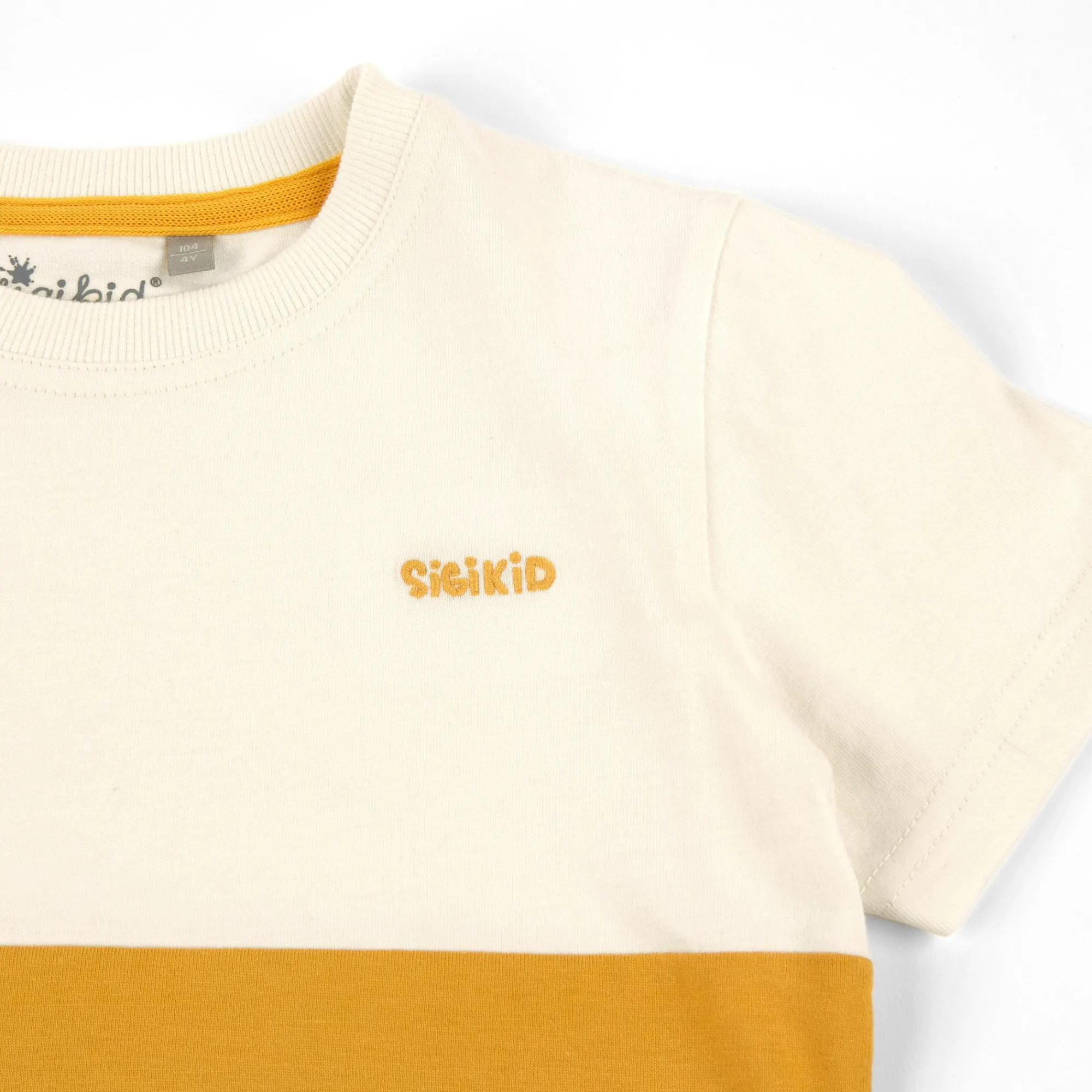 Sigikid Kollektion Gelber Traktor|Kinder T-Shirt Weis-Gelb-Blau