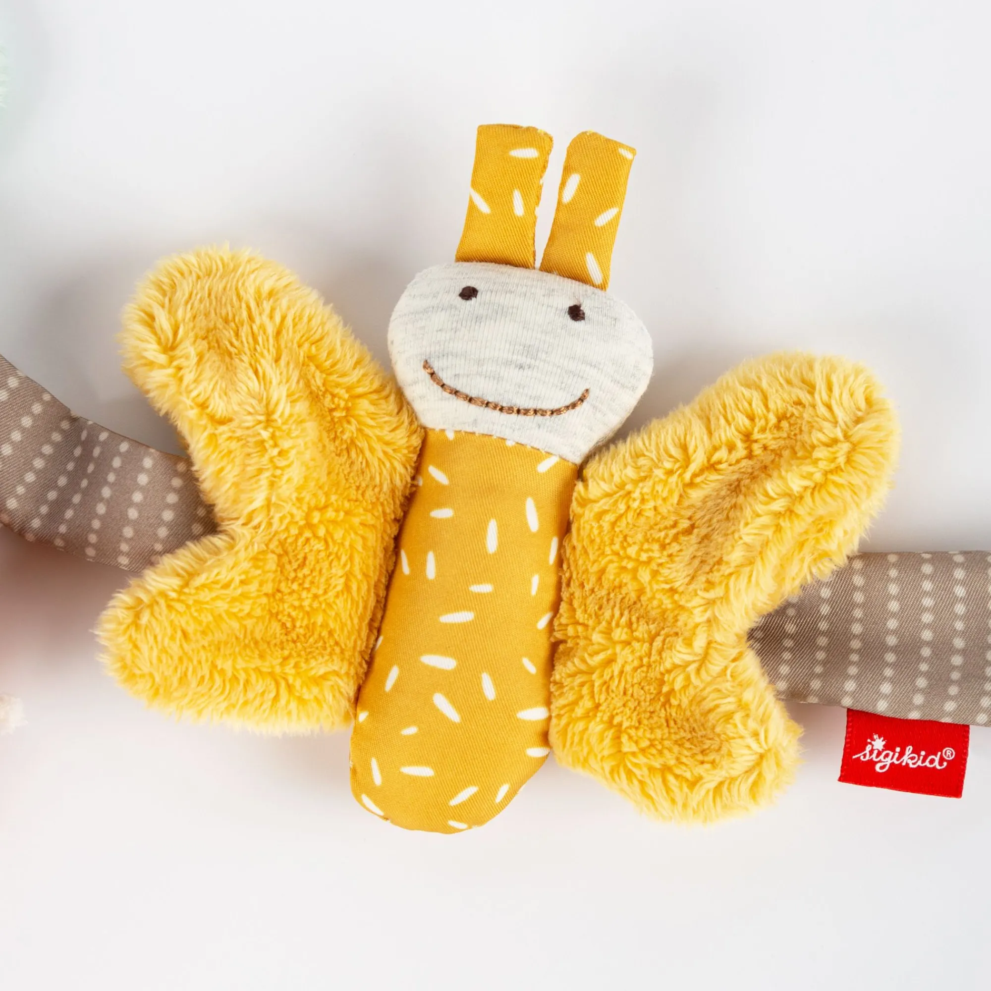 Sigikid Babyspielzeug|Kinderwagenkette Schmetterling