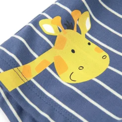 Sigikid Tag- Und Nachtwasche|Kurzer Kinder Sommer Schlafanzug Giraffe, Gelb-Blau