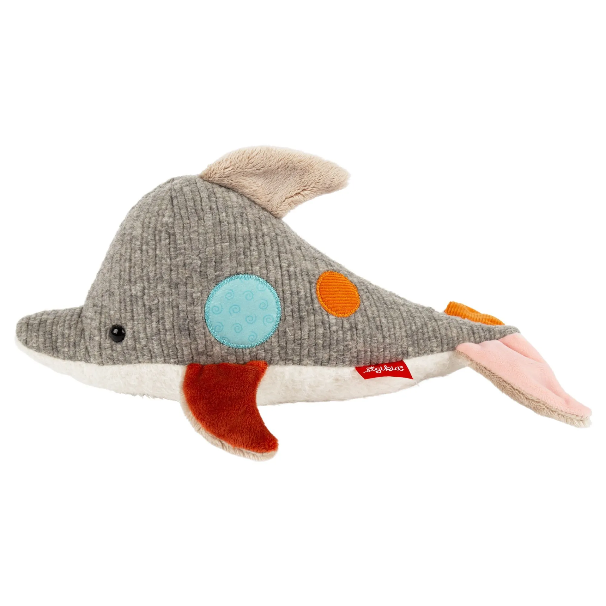 Sigikid Patchwork Sweety|Kuscheltier Delfin, Patchwork Sweety