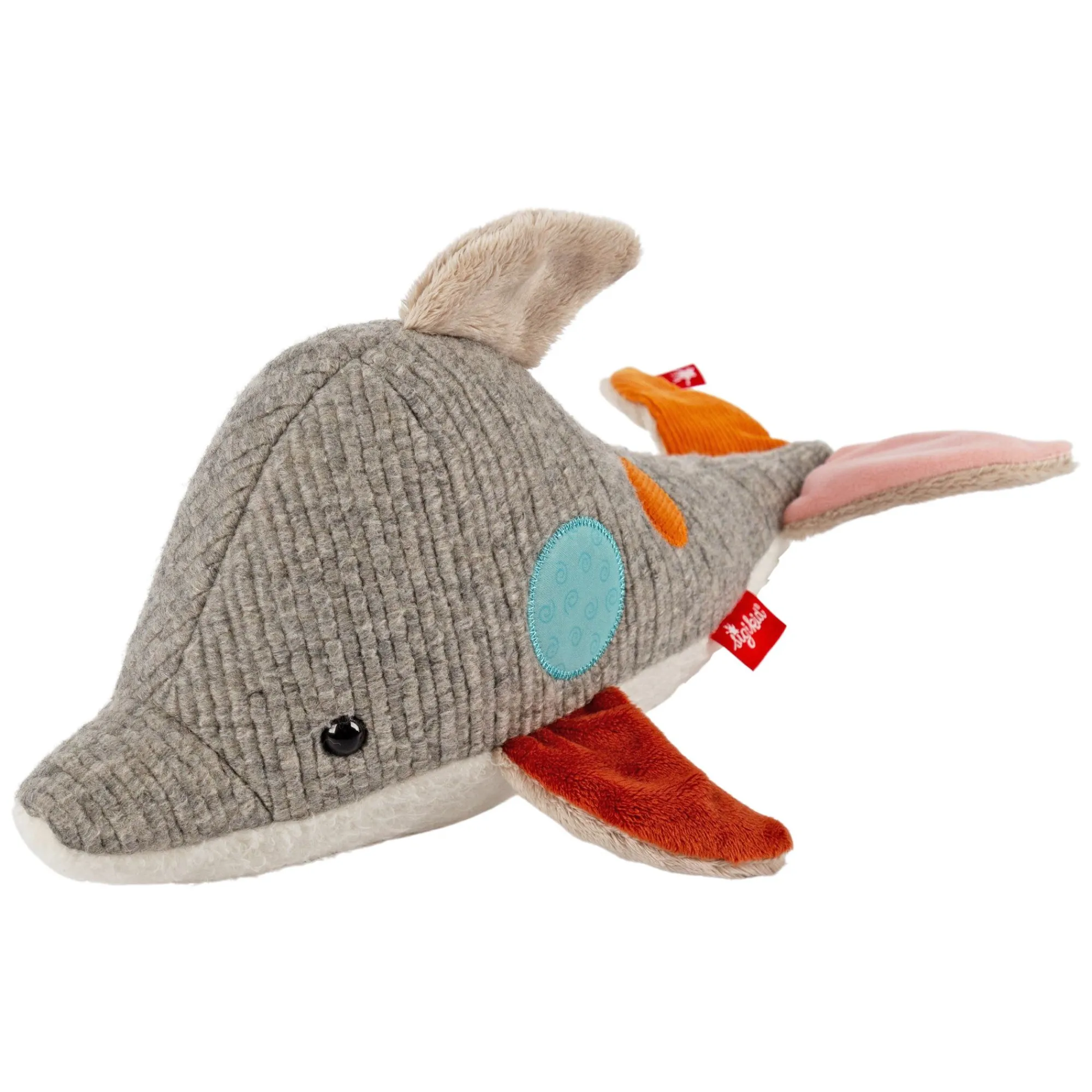 Sigikid Patchwork Sweety|Kuscheltier Delfin, Patchwork Sweety