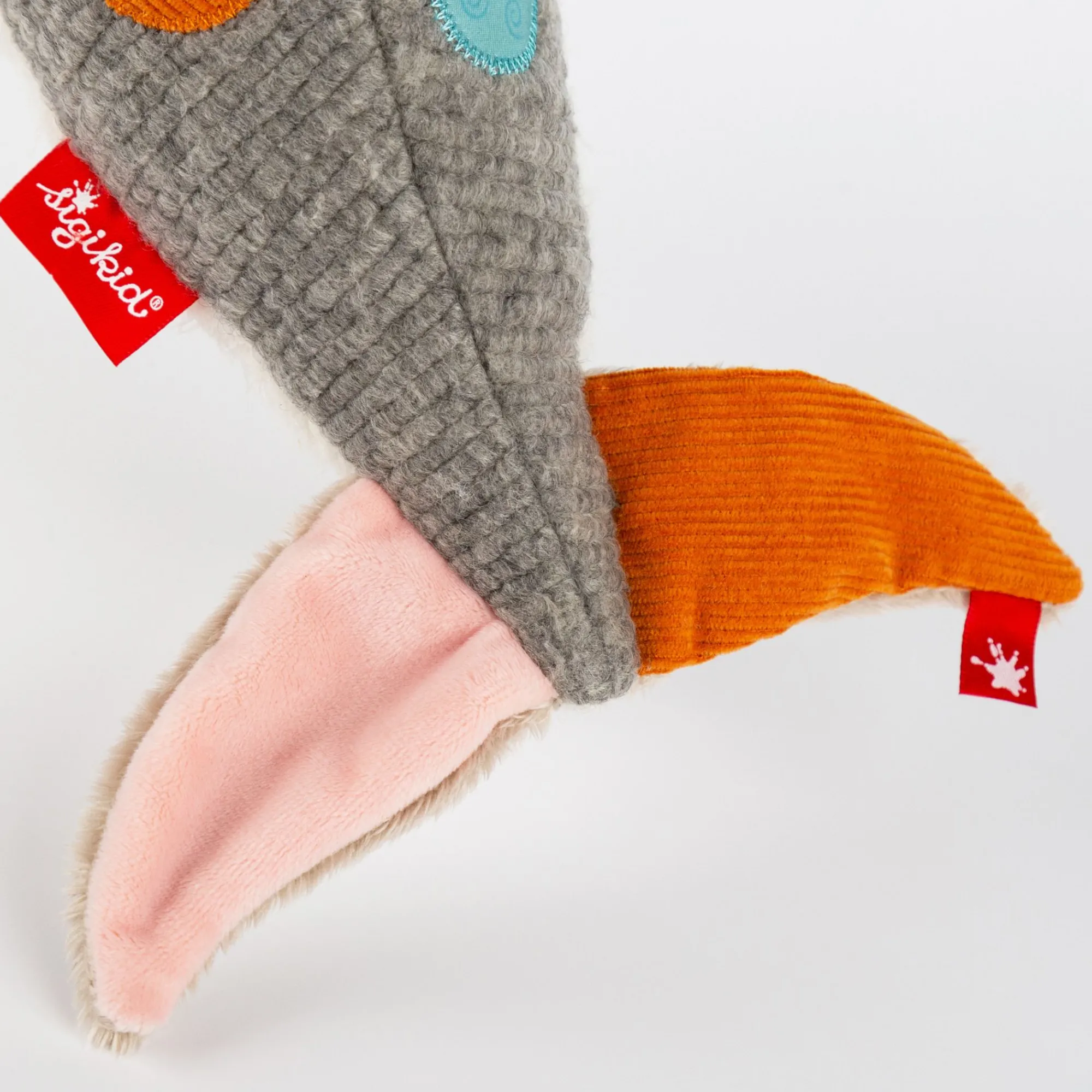 Sigikid Patchwork Sweety|Kuscheltier Delfin, Patchwork Sweety