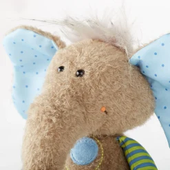 Sigikid Patchwork Sweety|Kuscheltier Elefant Blau, Patchwork Sweety