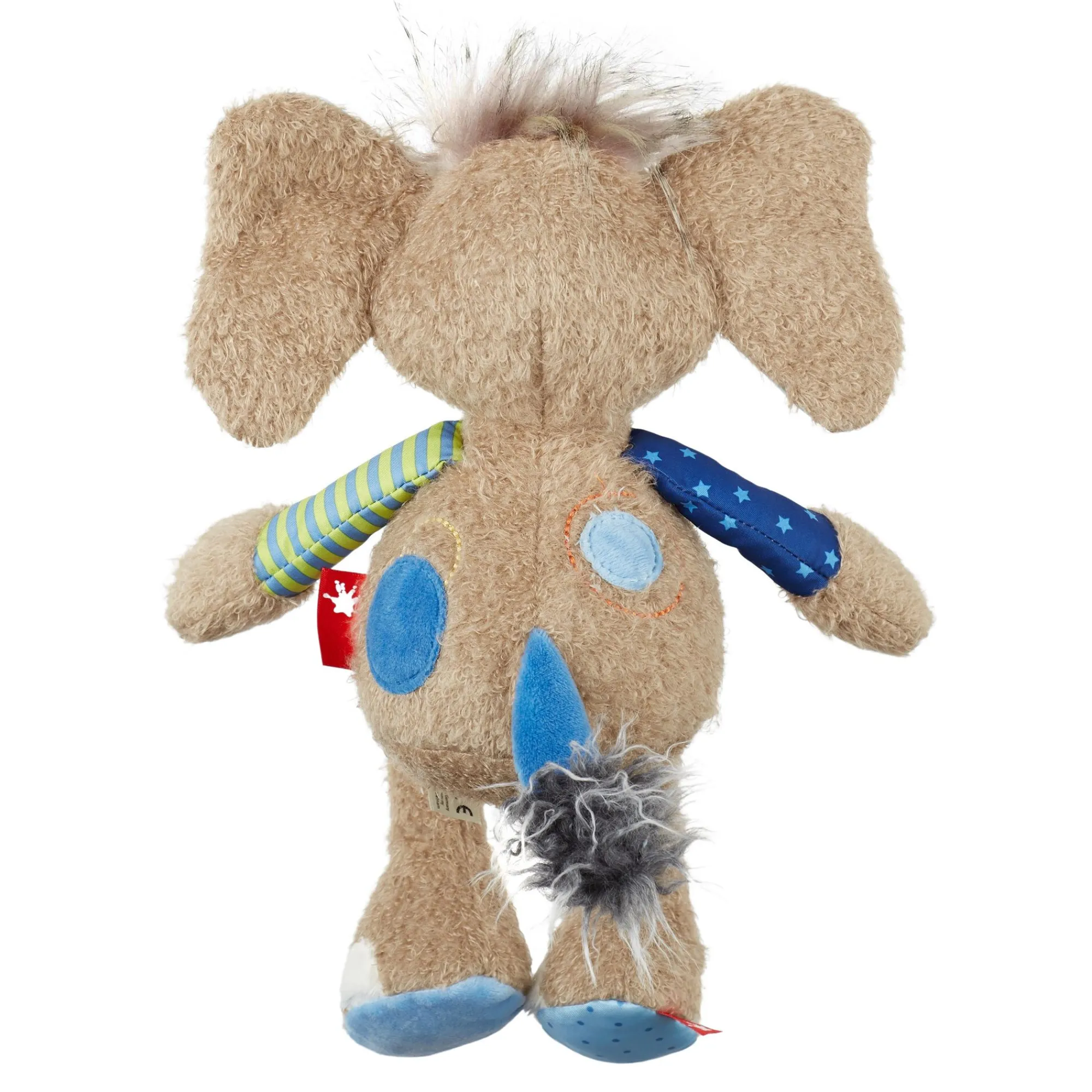 Sigikid Patchwork Sweety|Kuscheltier Elefant Blau, Patchwork Sweety