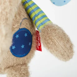 Sigikid Patchwork Sweety|Kuscheltier Elefant Blau, Patchwork Sweety